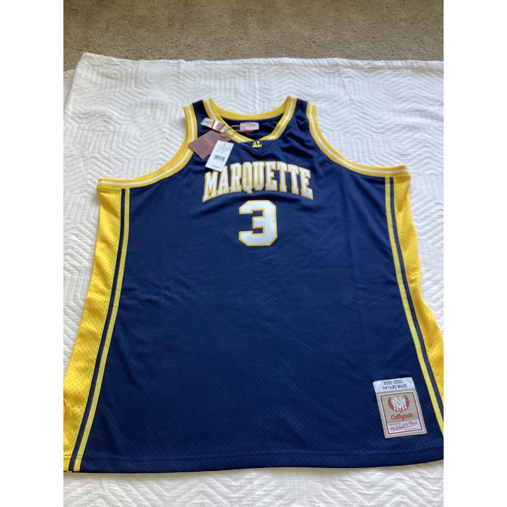 Mitchell & Ness Marquette Wade #3 Swingman Jersey 2XLT‎ Mens NWT - Picture 2 of 9